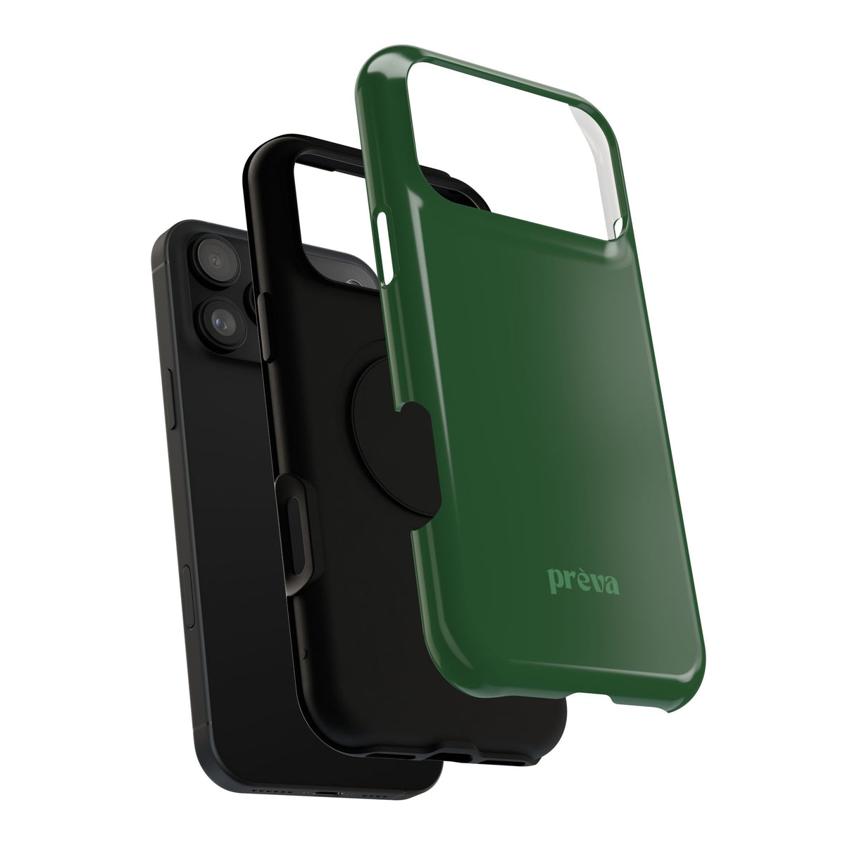 Impact-Resistant Phone Case — Forest Green Slim Armor