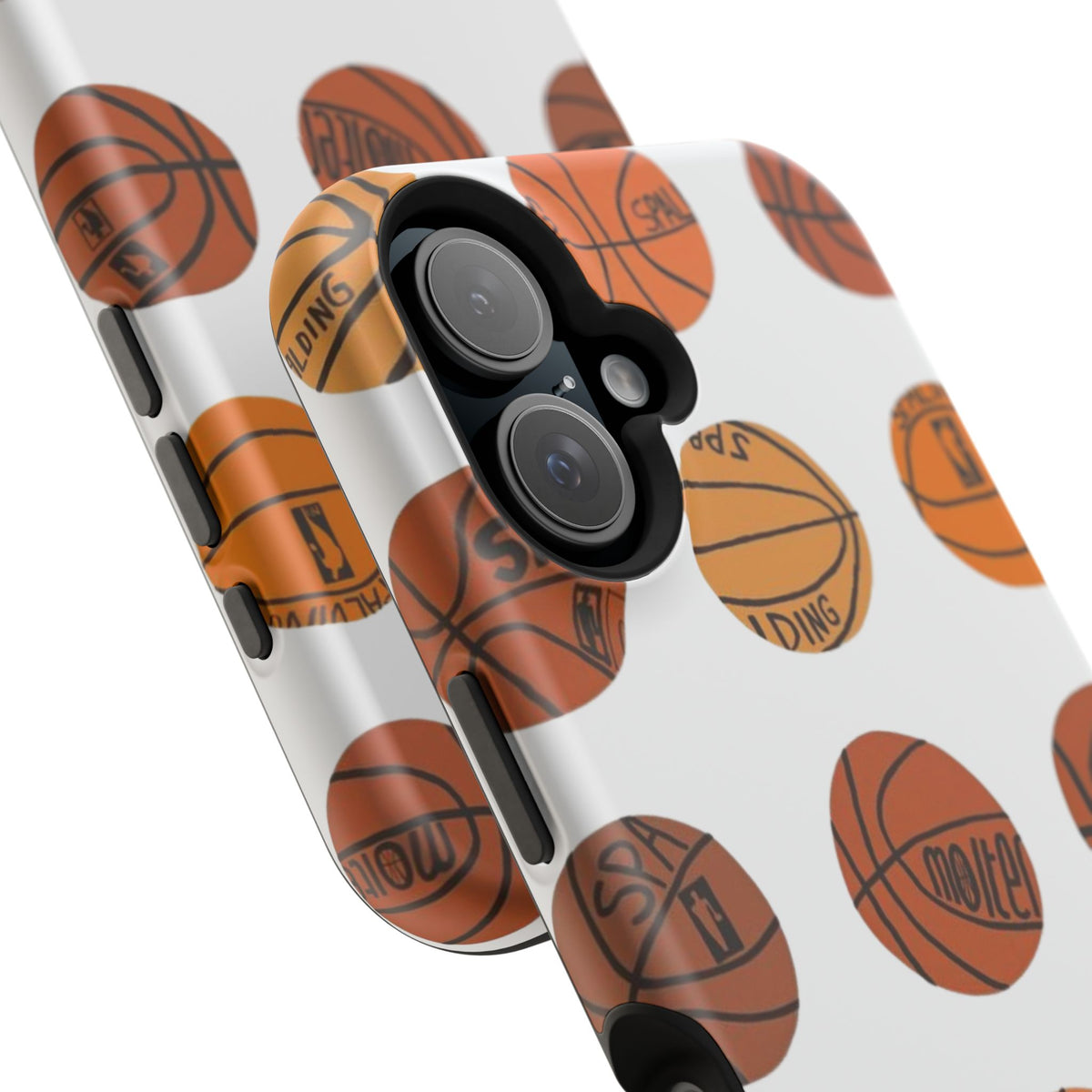 White Basketball Phone Case