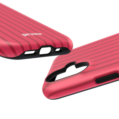Pinky Red Stripes Phone Case