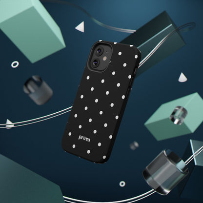 Black with White Polka Dots Phone Case