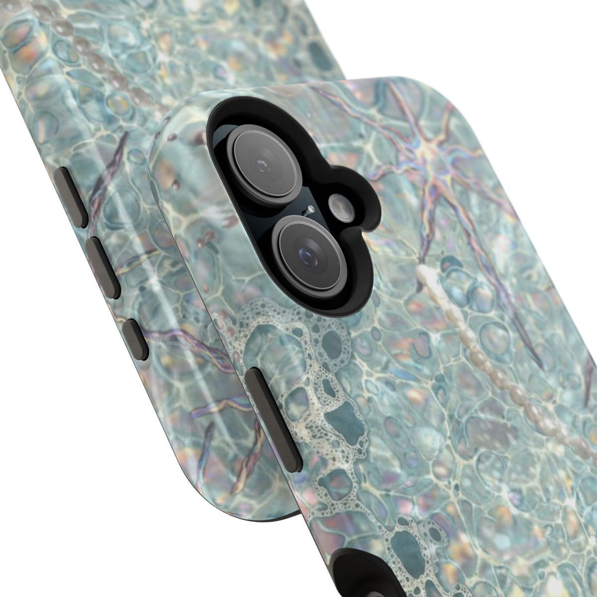 Marbled Seafoam Impact-Resistant Phone Case