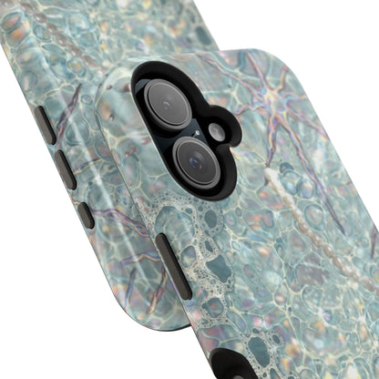 Marbled Seafoam Impact-Resistant Phone Case