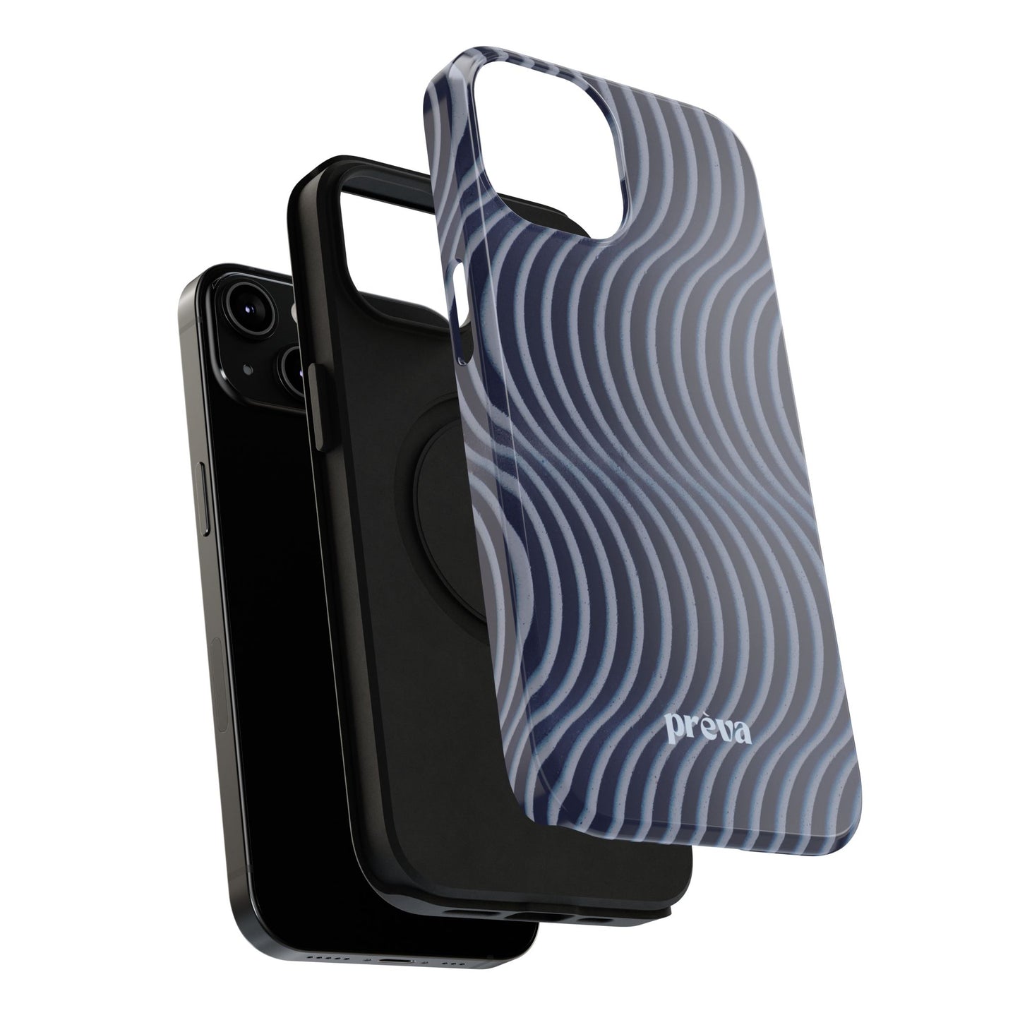 Wavy Navy Phone Case
