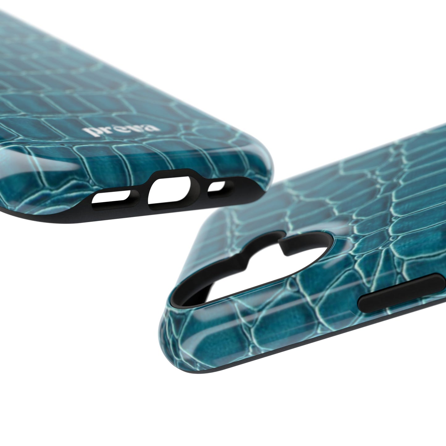 Teal Croc Phone Case