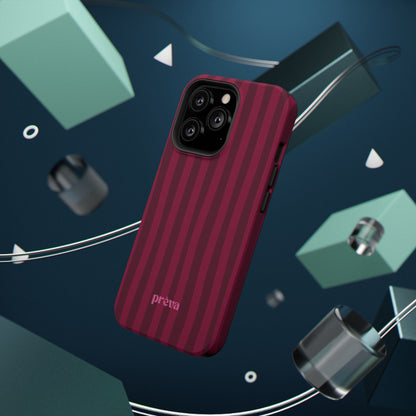Burgandy Stripes x Ava Dudderar Phone Case