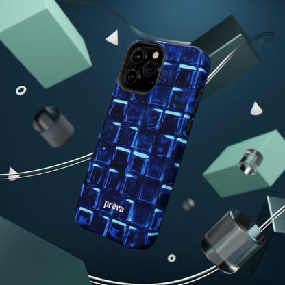 Blue Glass Tile Impact-Resistant Phone Case