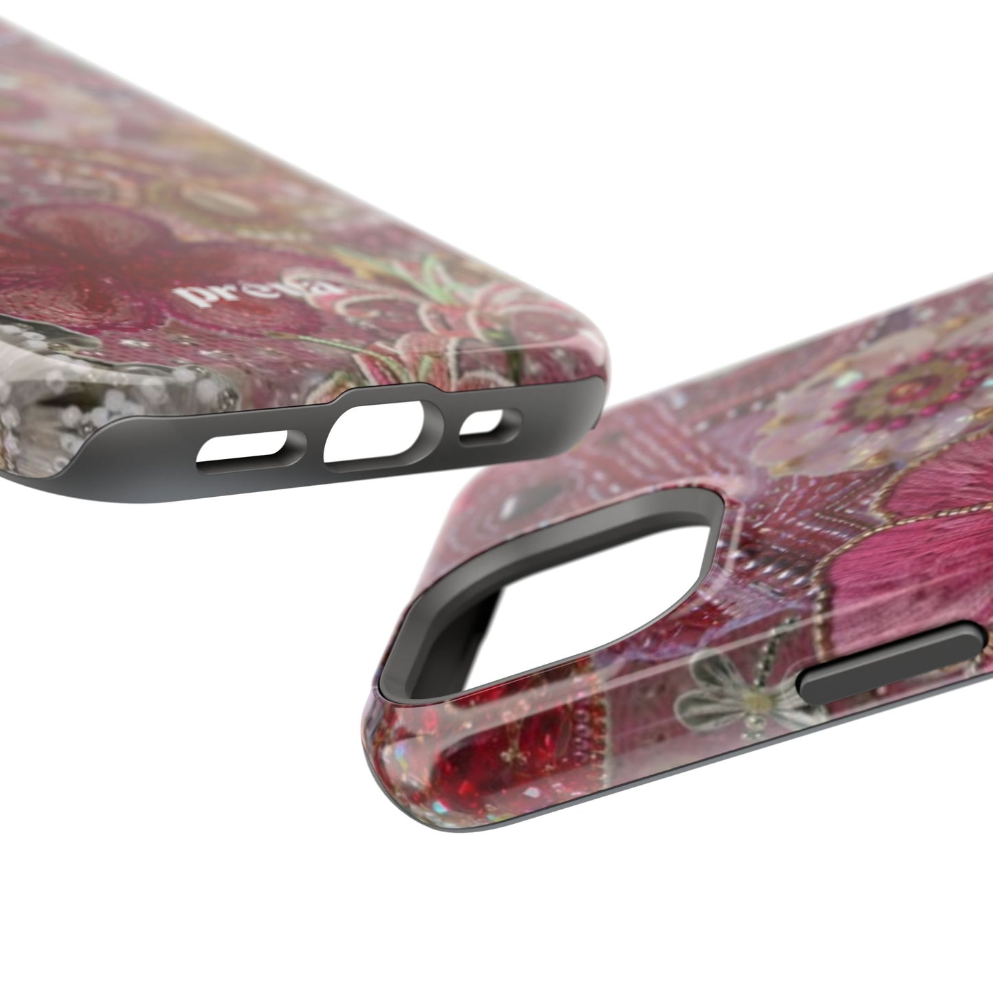 Floral Embroidery Phone Case