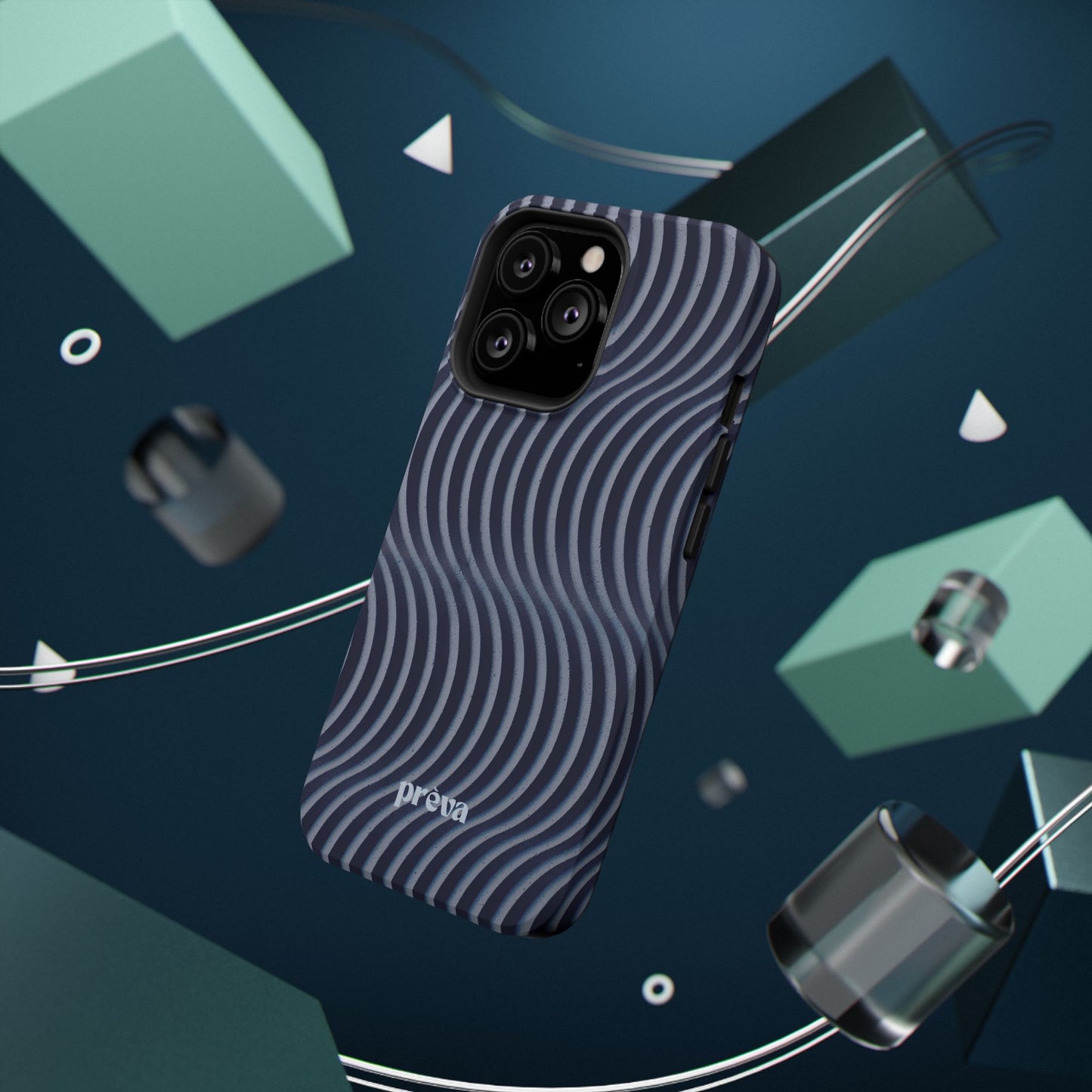 Wavy Navy Phone Case
