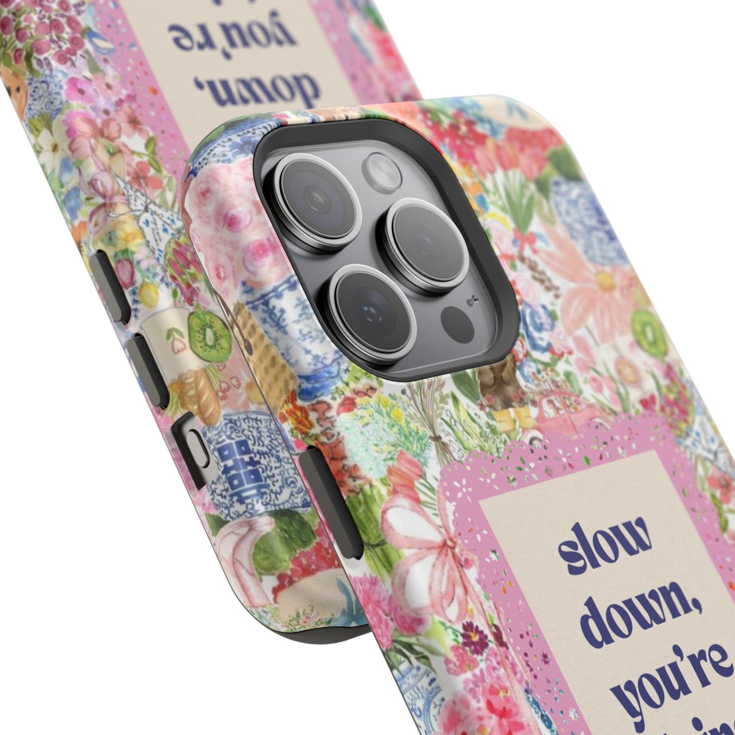 Slow Down Flowers x notsoken Phone Case