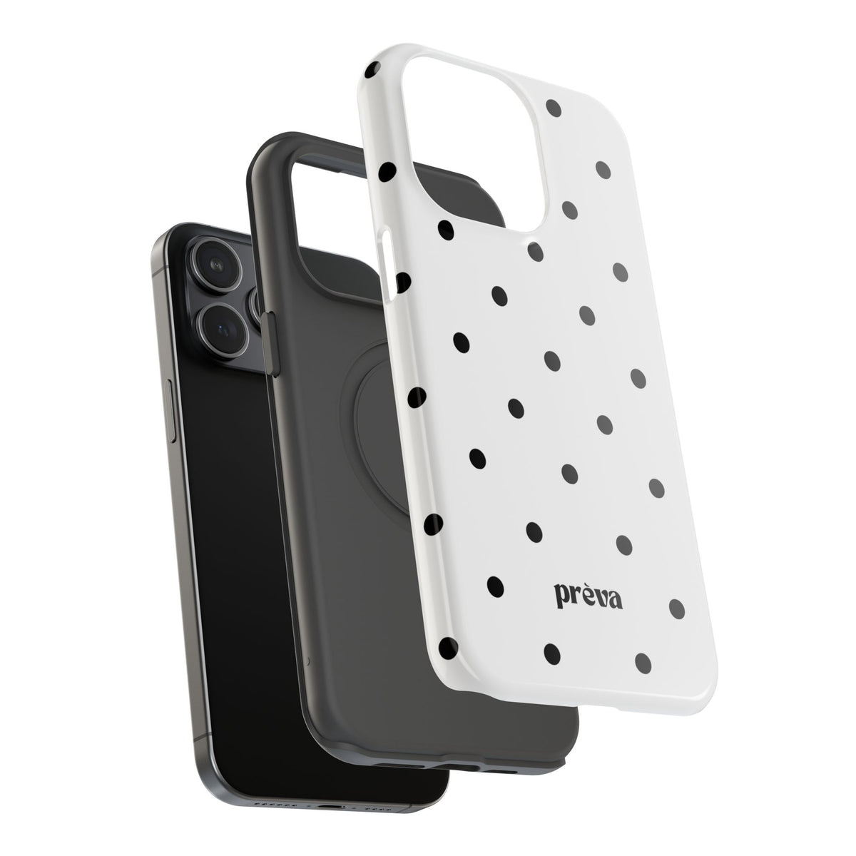 B&W polka dots Phone Case
