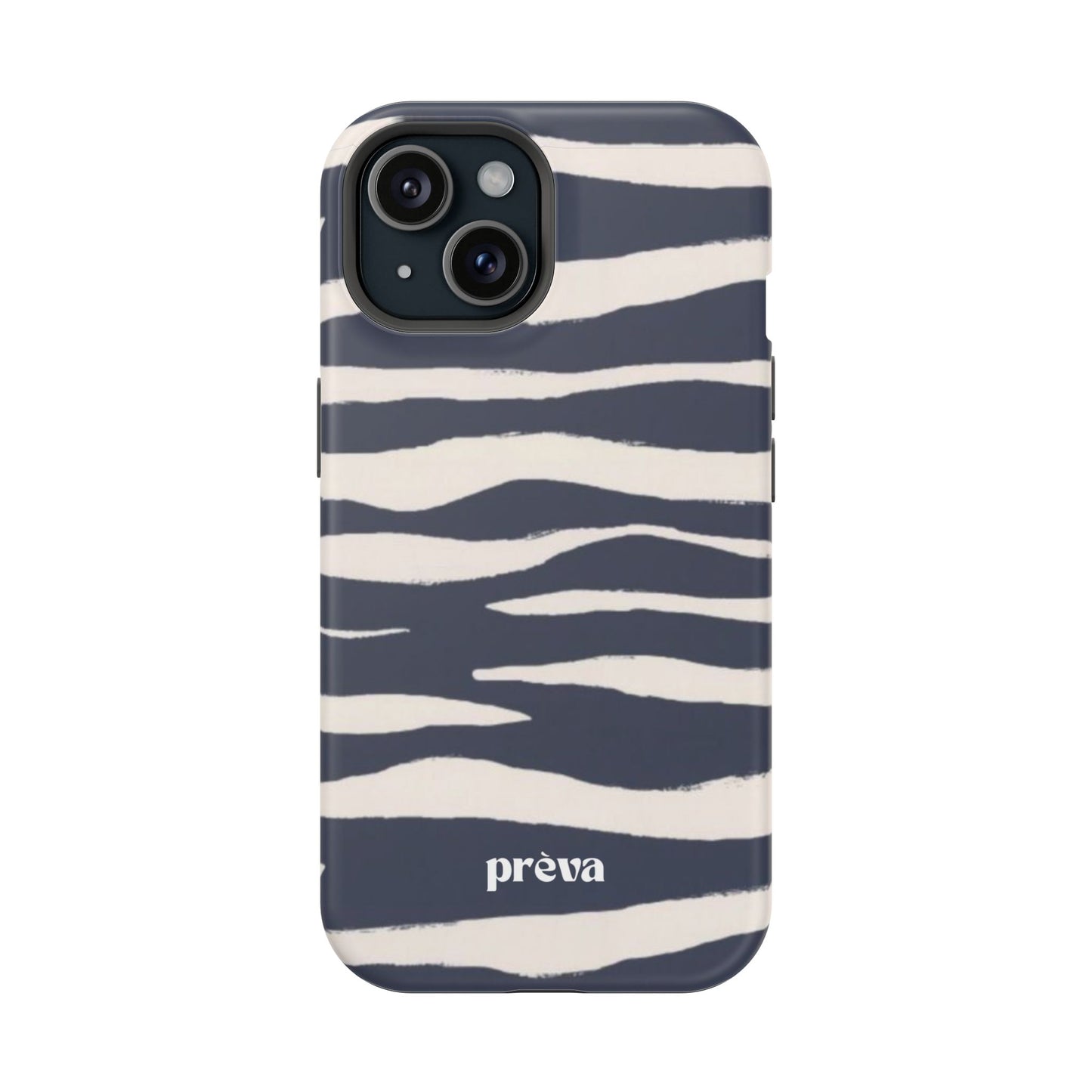 Navy & Cream Zebra Phone Case