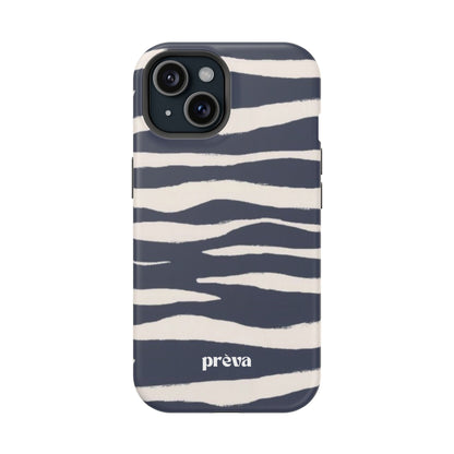 Navy & Cream Zebra Phone Case