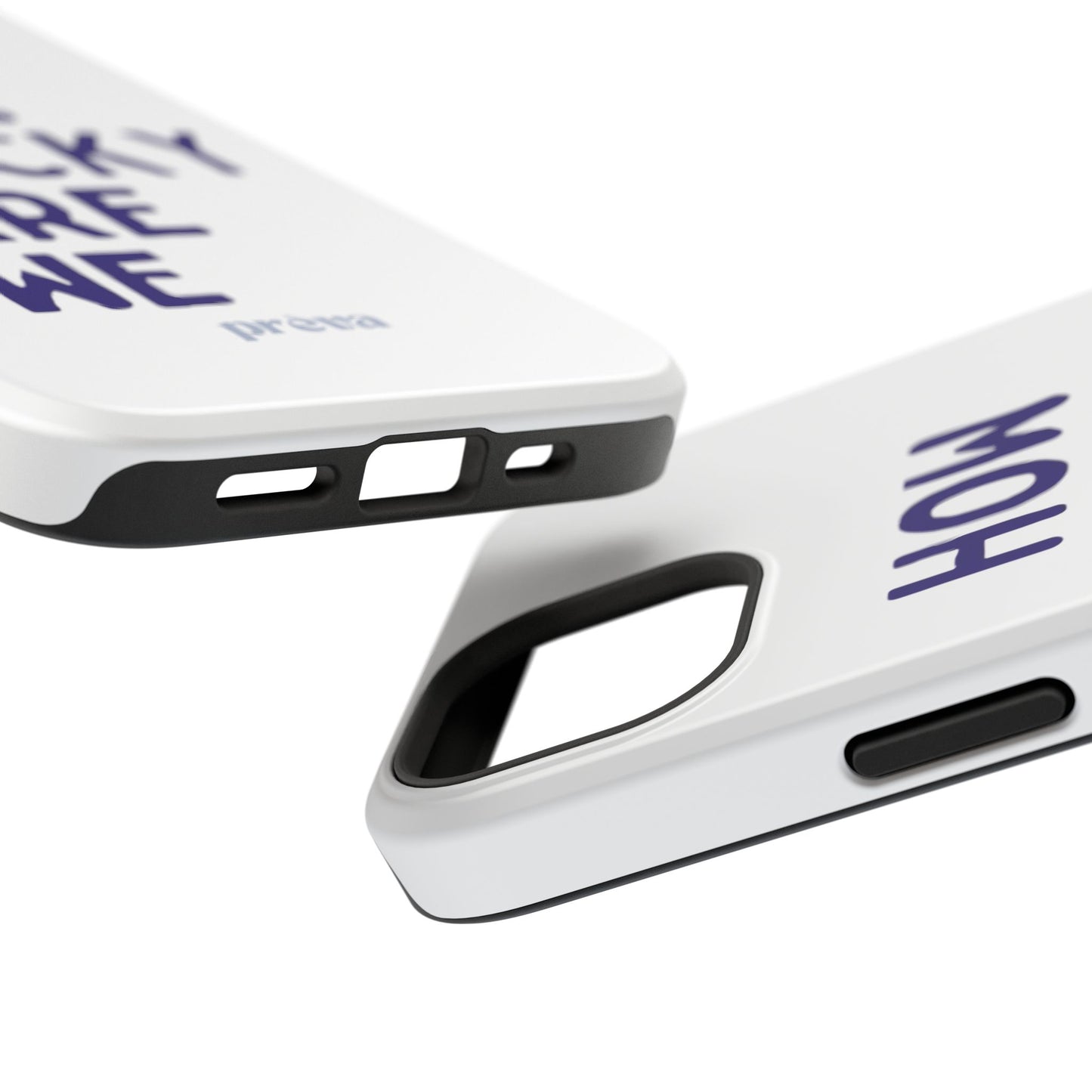 How Lucky Are We White Phone Case