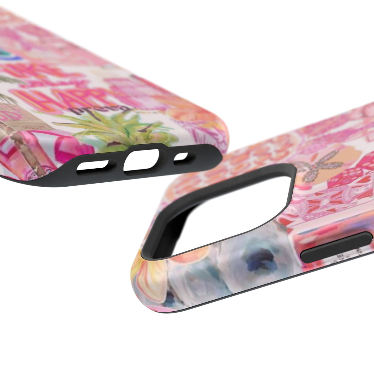 Pink Tropical Collage Phone Case