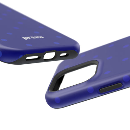 Dark Blue Polka Dots Phone Case