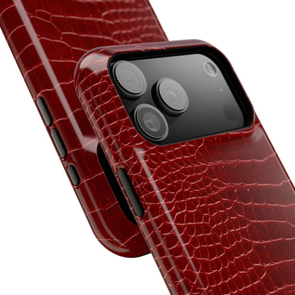 Red Croc Phone Case