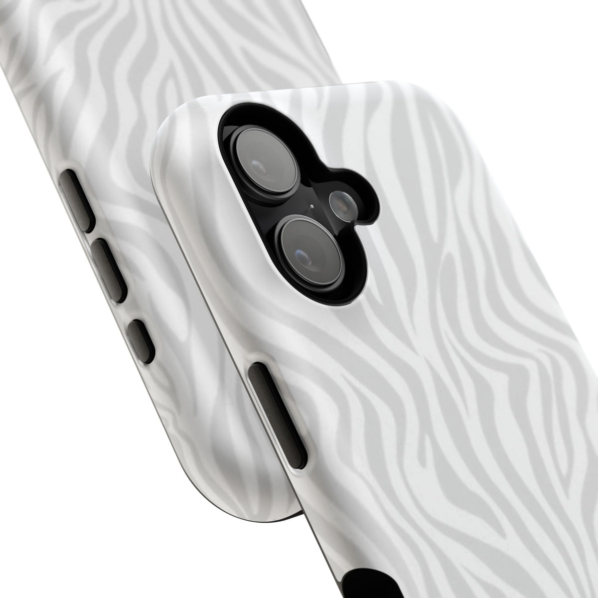 Zebra White Wave Phone Case