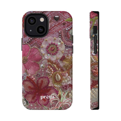 Floral Embroidery Phone Case