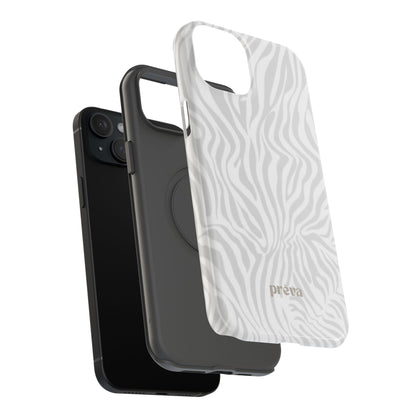 Zebra White Wave Phone Case