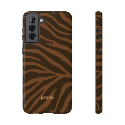 Brown Tiger Stripe Phone Case
