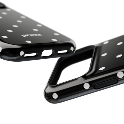 Black with White Polka Dots Phone Case