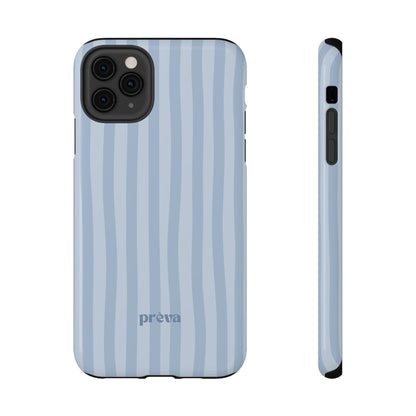 Pastel Blue Stripes Phone Case