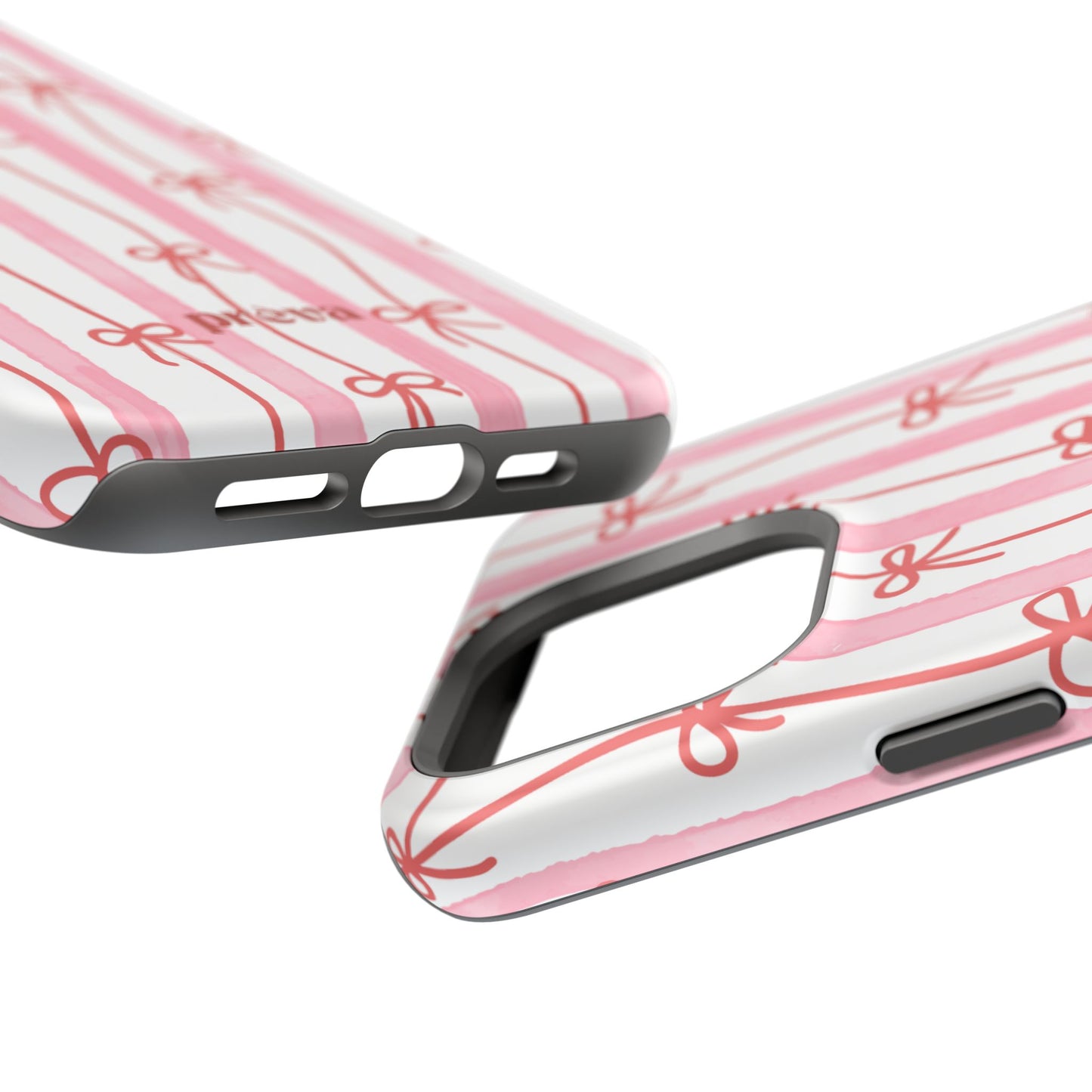 Pink Bow Chain Phone Case