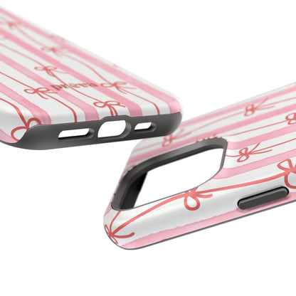 Pink Bow Chain Phone Case