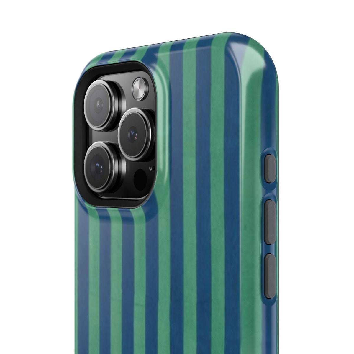 Green & Blue Stripes Phone Case