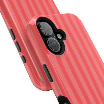 Coral Stipes Phone Case