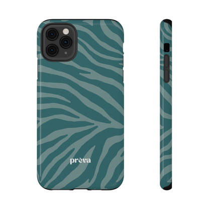 Teal Zebra Phone Case