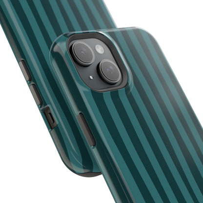 Dark Stripes Turquoise Phone Case