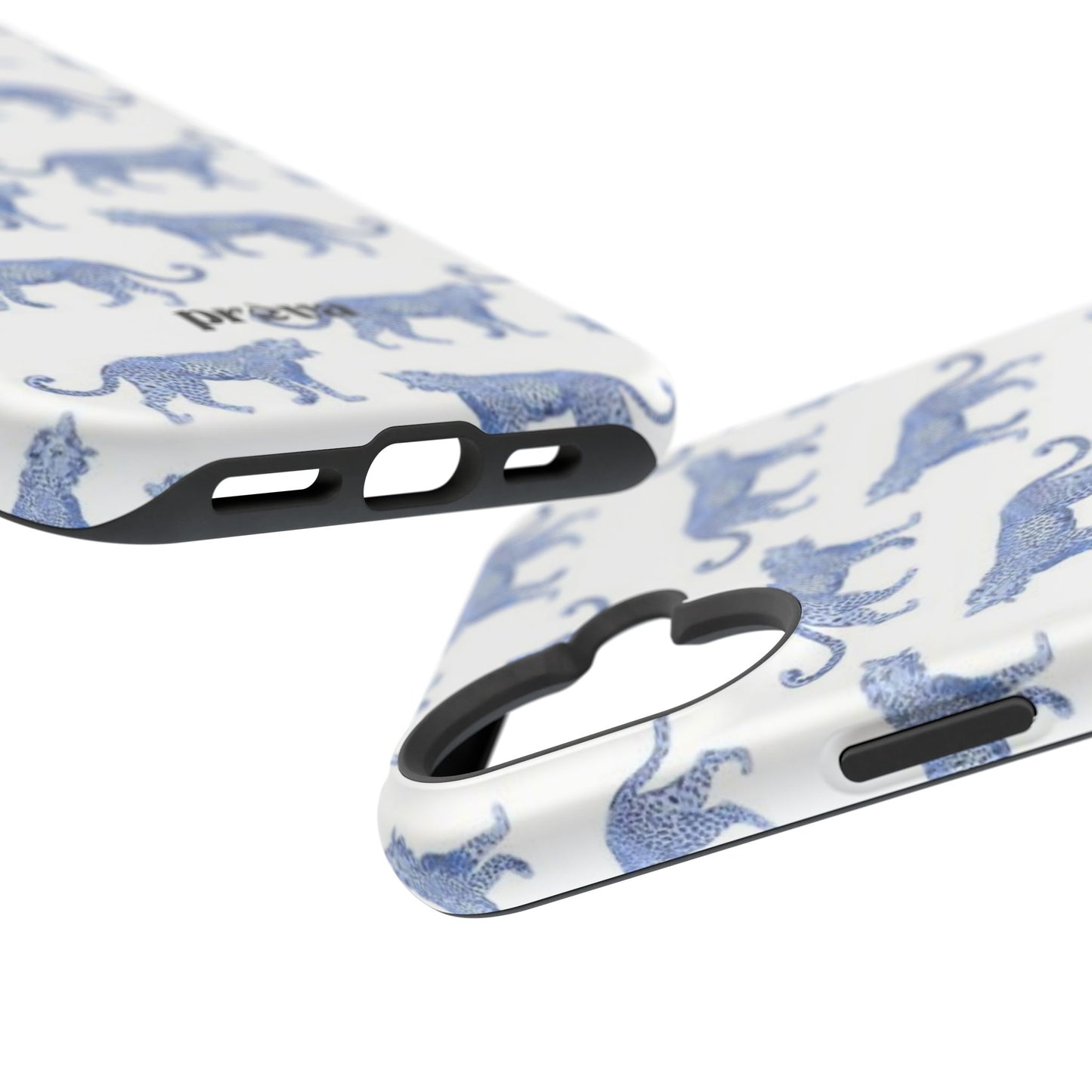 Blue Leopard Pattern Phone Case