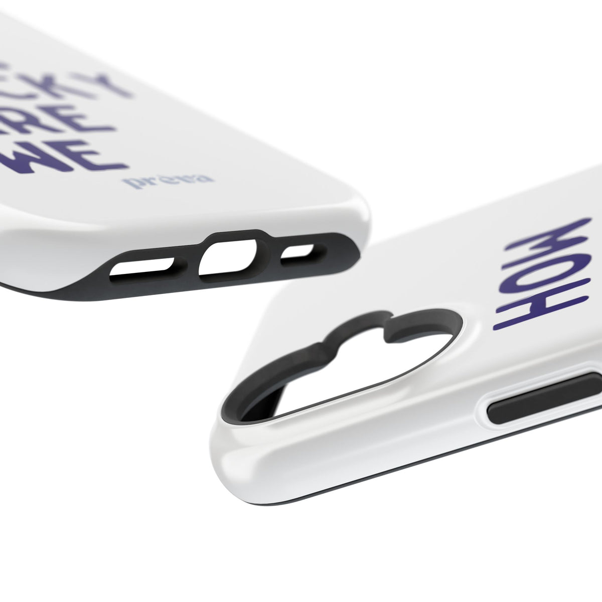 How Lucky Are We White Phone Case