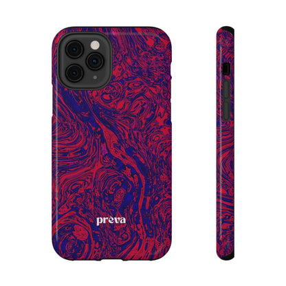 Marbled Red & Purple Impact Phone Case