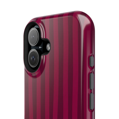 Burgandy Stripes x Ava Dudderar Phone Case