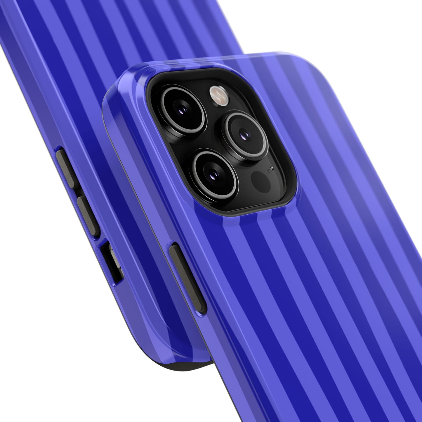 Neon Blue Stripes Phone Case