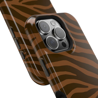 Brown Tiger Stripe Phone Case