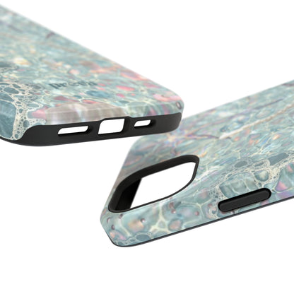 Marbled Seafoam Impact-Resistant Phone Case
