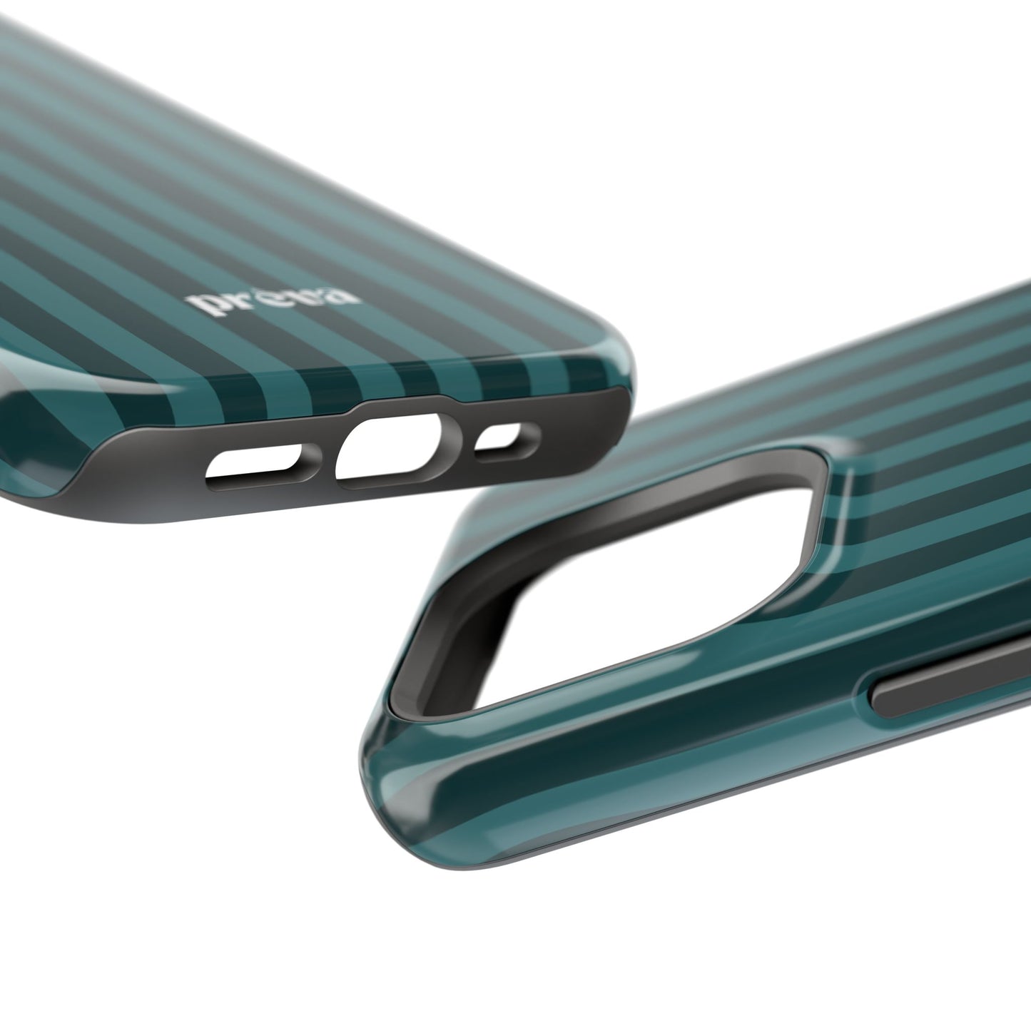 Dark Stripes Turquoise Phone Case