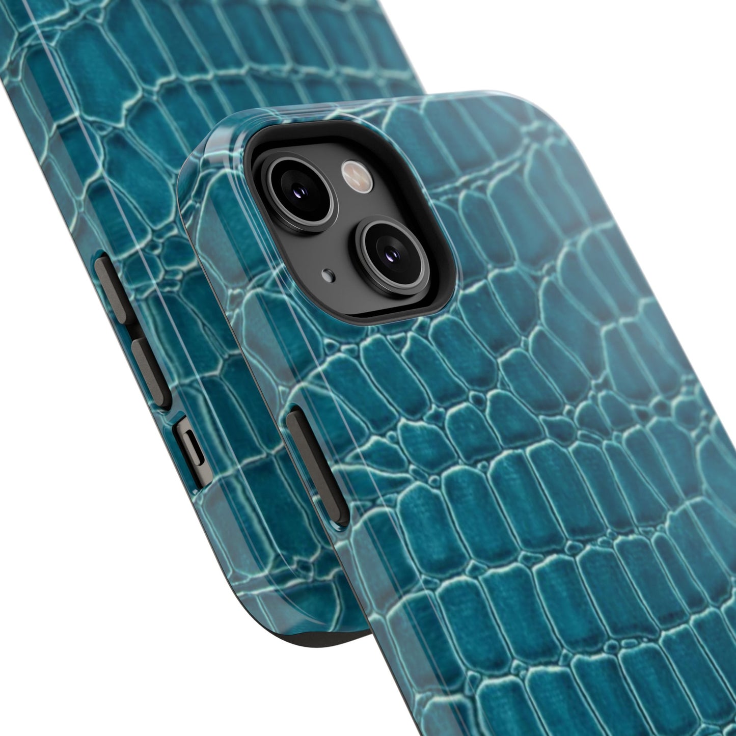 Teal Croc Phone Case