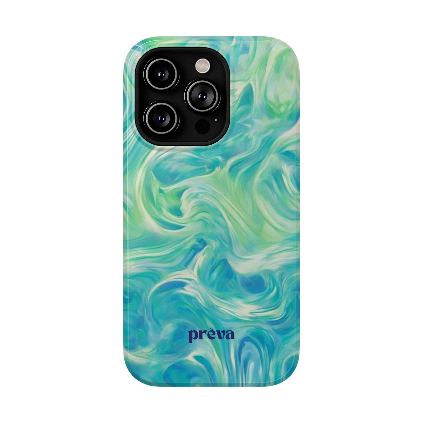 Teal & Green Swirl Phone Case