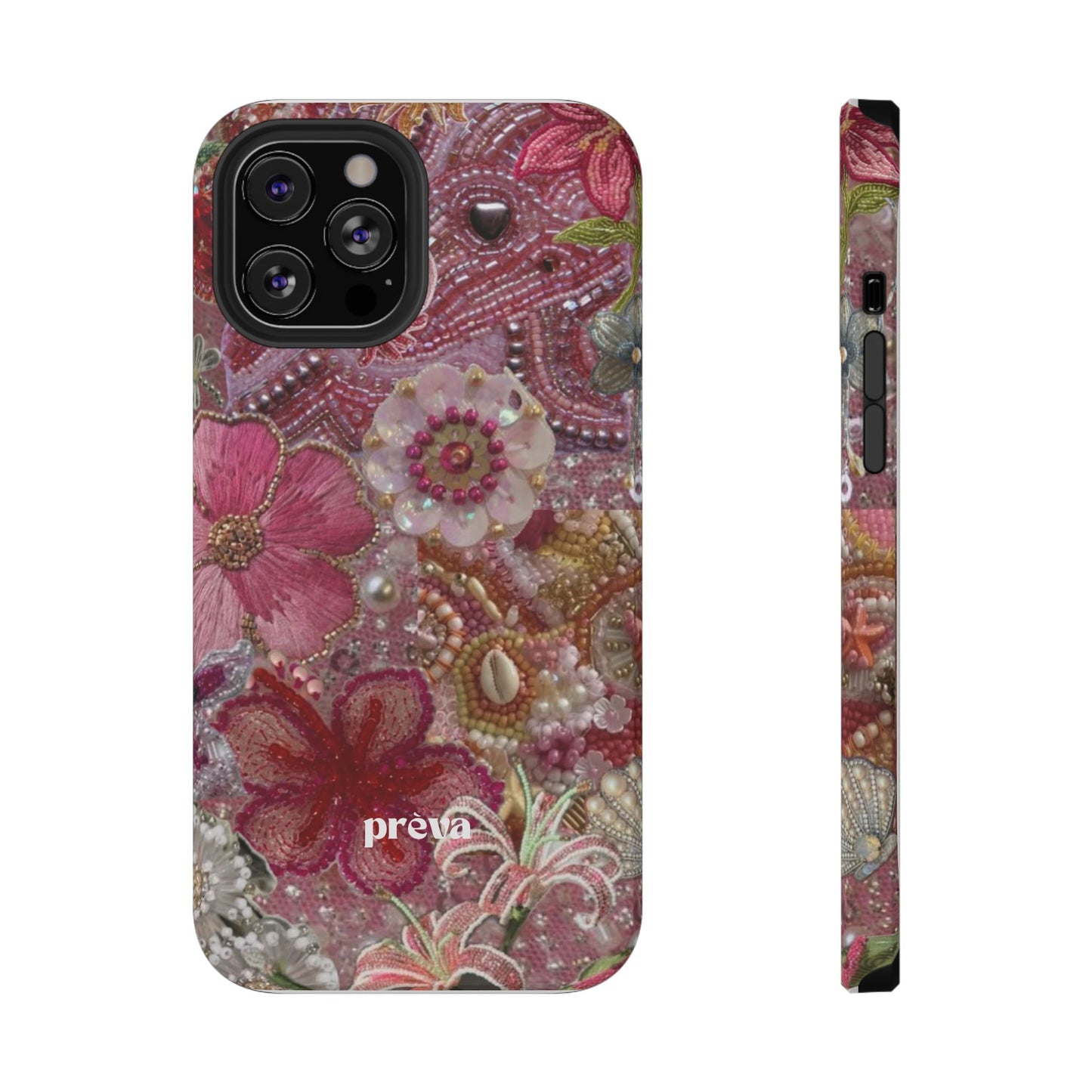 Floral Embroidery Phone Case