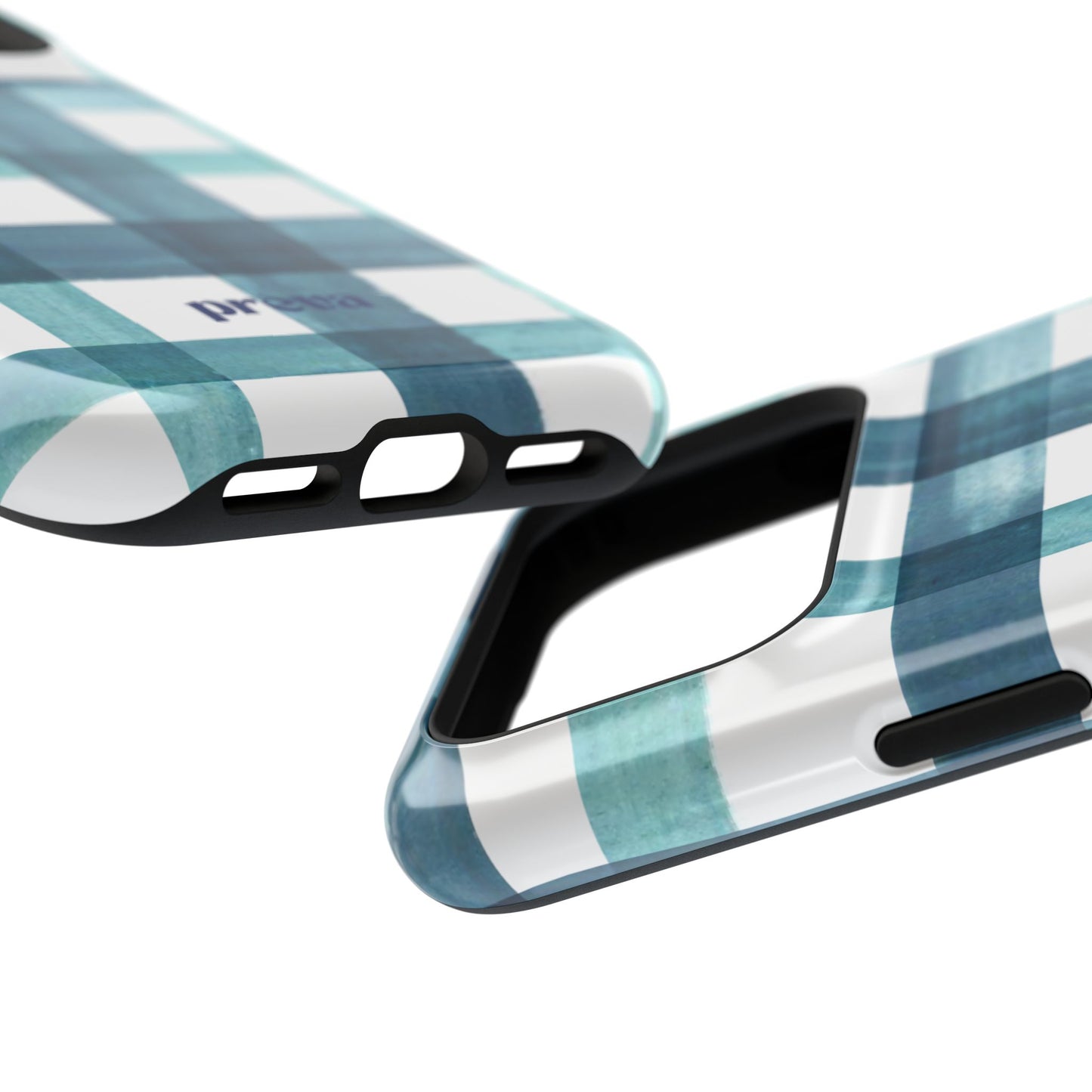 Teal Plaid Phone Case