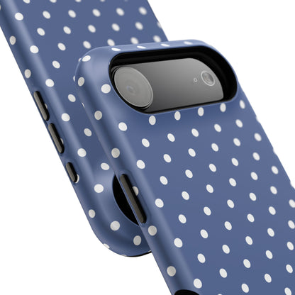 Navy Polka Dot Phone Case