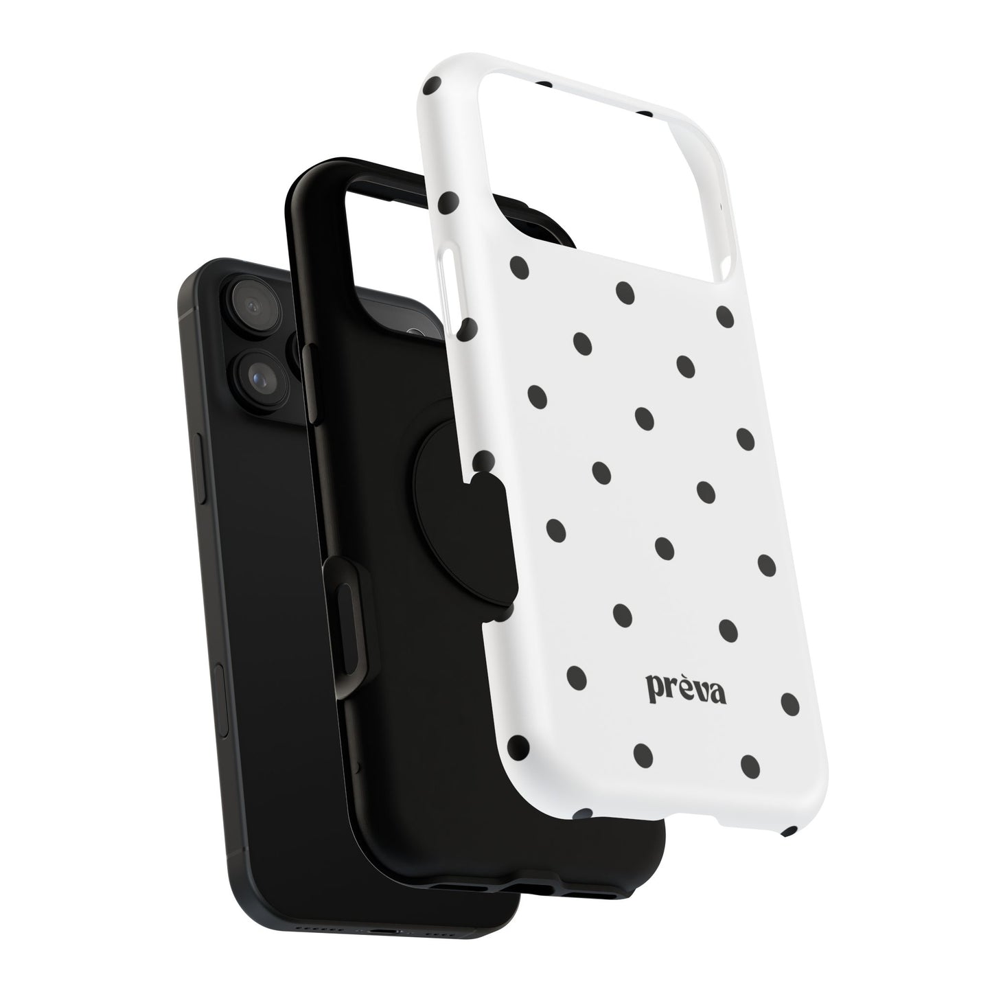 B&W polka dots Phone Case