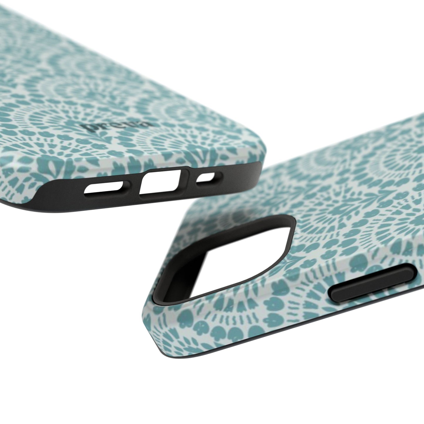 Aqua Lace Pattern Phone Case