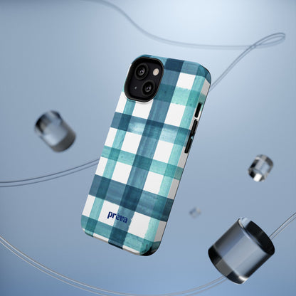 Teal Plaid Phone Case