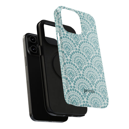 Aqua Lace Pattern Phone Case