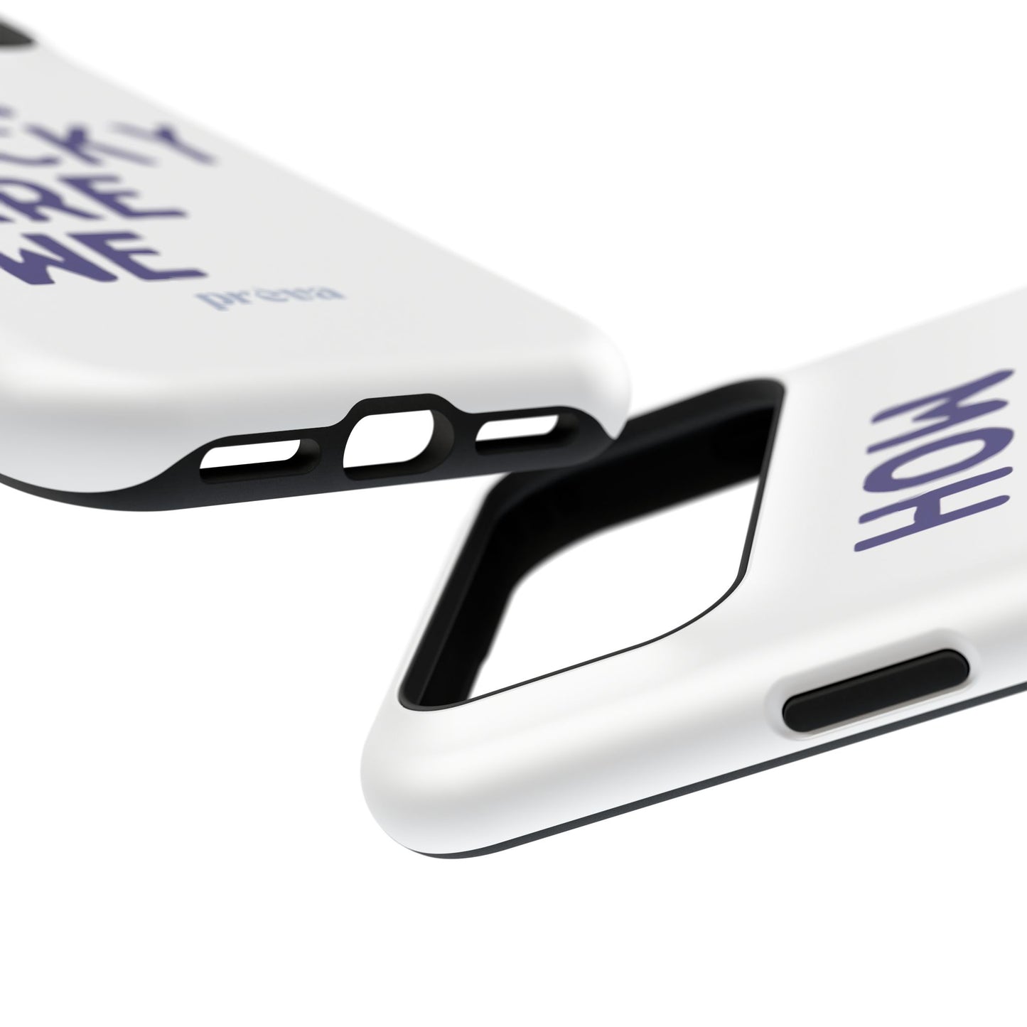 How Lucky Are We White Phone Case